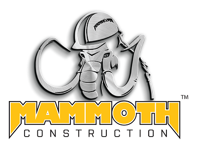 Mammoth Construction Logo Light Background
